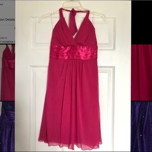 B. Darlin Hot Pink Above-Knee Dress. Size 3/4